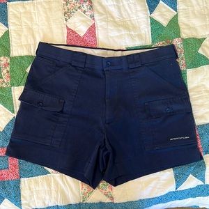 Men’s Vintage Navy Blue Sportif USA Cargo Shorts size 38